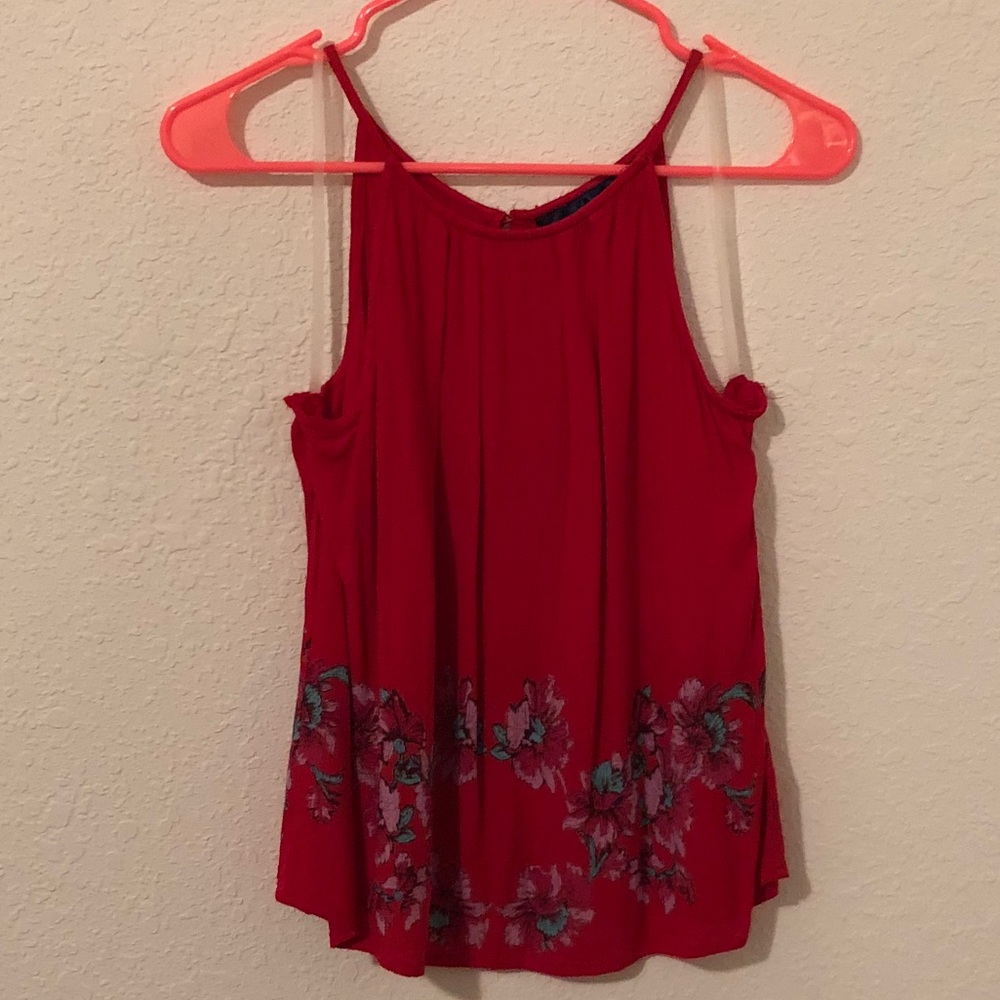 Red tank top